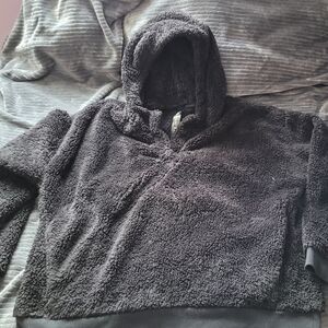 Cozy Black Fleece Hoodie